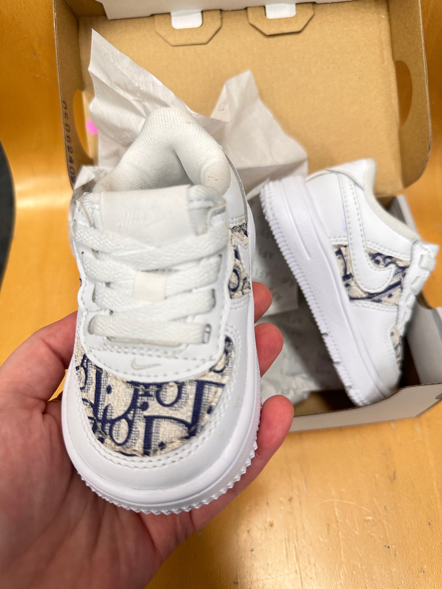 White AF1 x CD Blue