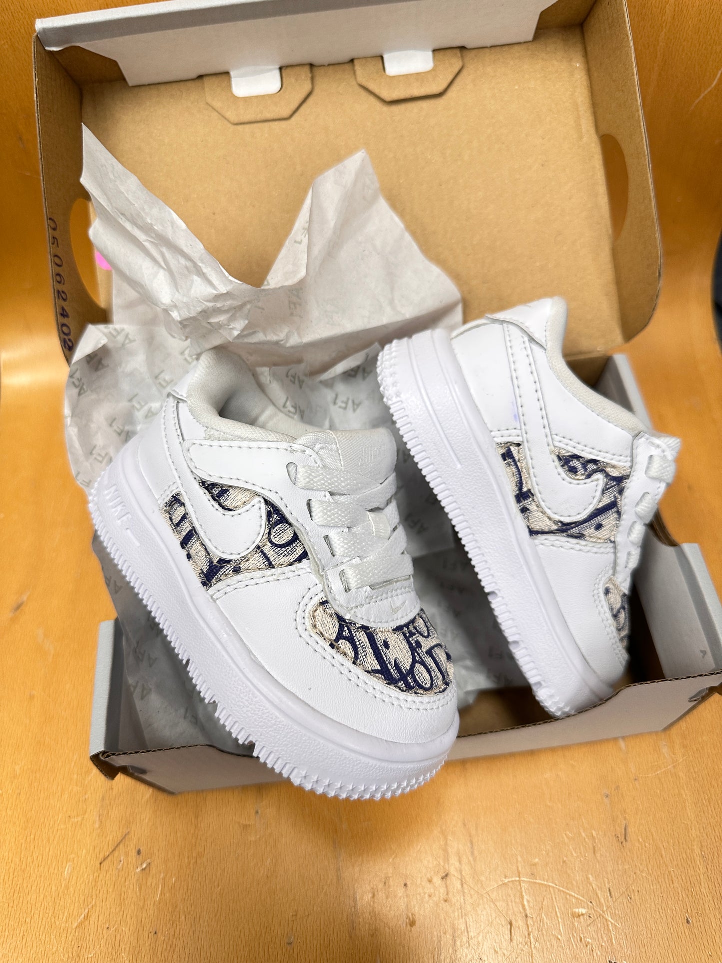 White AF1 x CD Blue