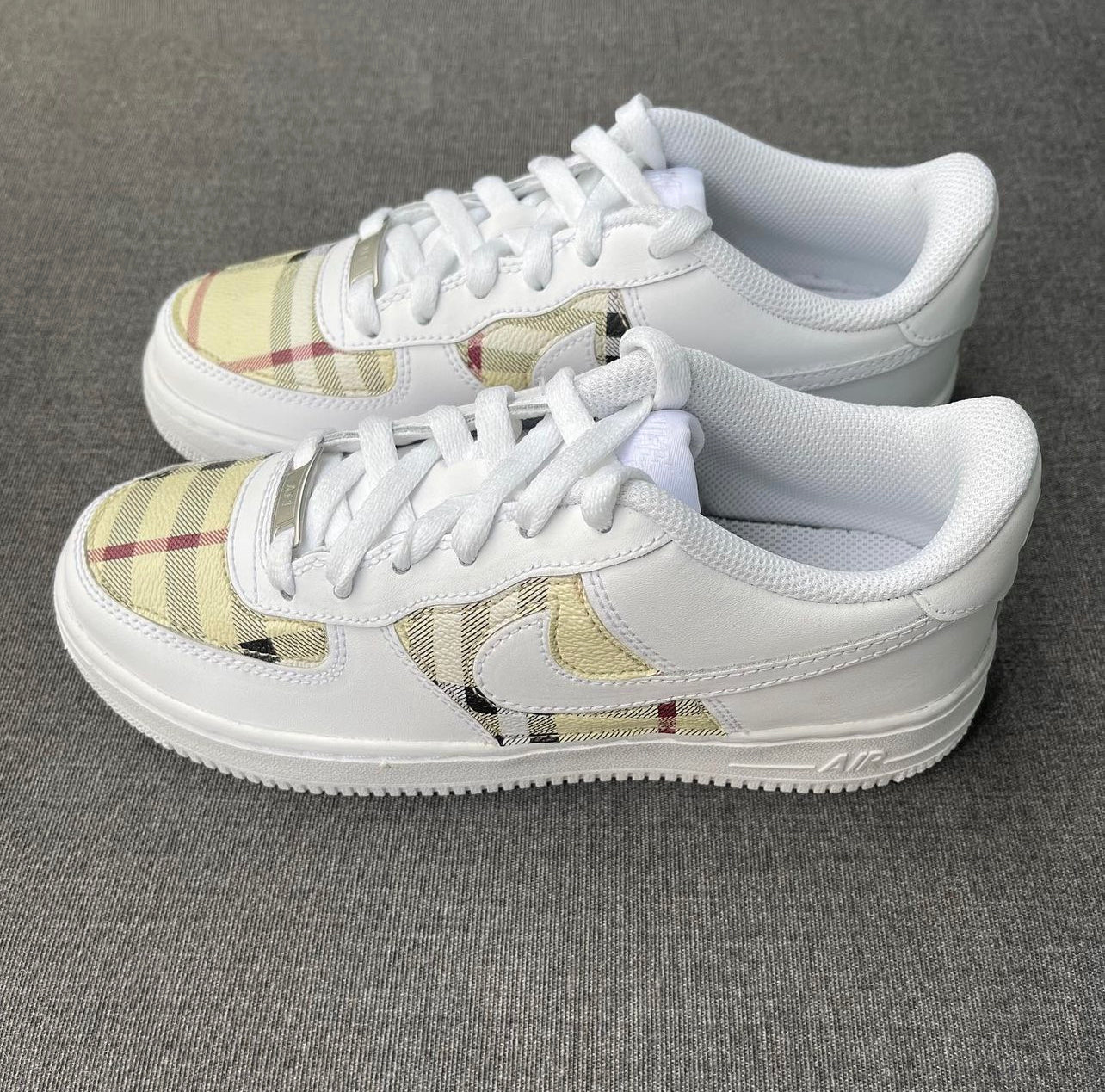 White AF1 Adult x BB Fabric