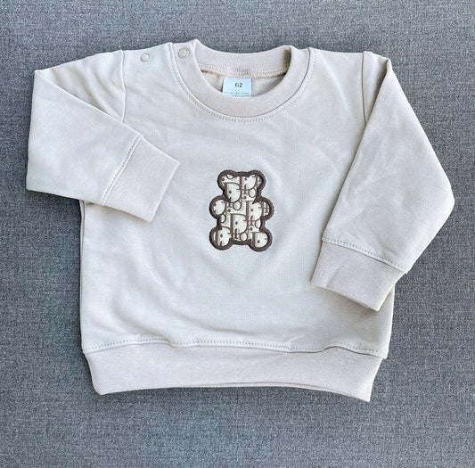 Beige Pullover x CD Beige Stoff